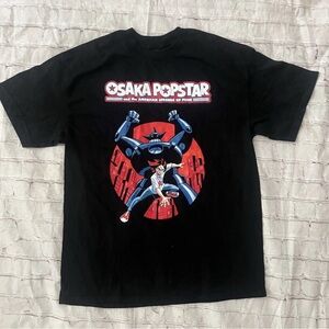 Osaka Popstar Punk Graphic T Shirt Large Black Cinder Block Band Tee